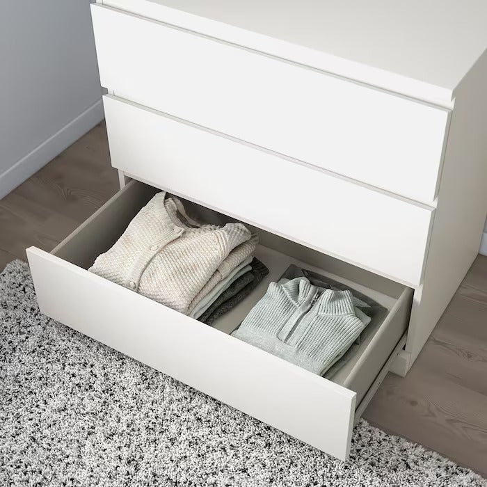 MALM Chest of 3 drawers, white, 80x78 cm – Simple Lifestyle Myanmar MALM Chest of 3 drawers, white, 80x78 cm – Simple Lifestyle Myanmar