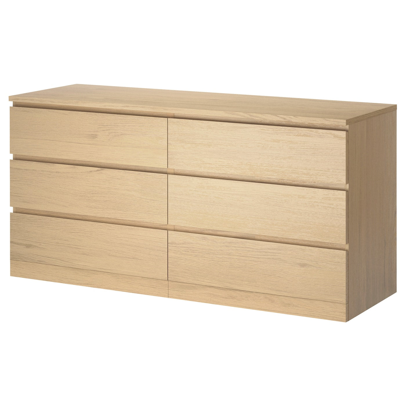 MALM Chest of 6 drawers, white, 160x78 cm