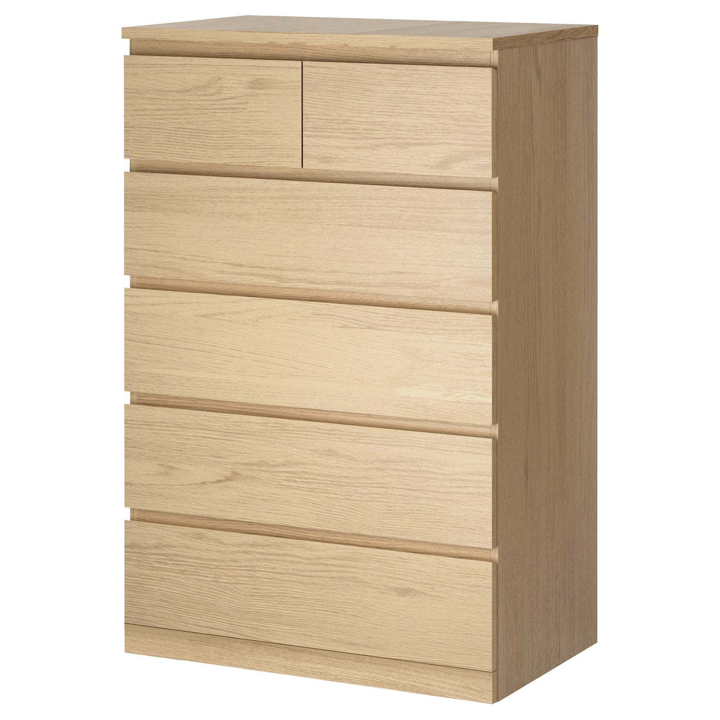 MALM Chest of 6 drawers, white, 80x123 cm