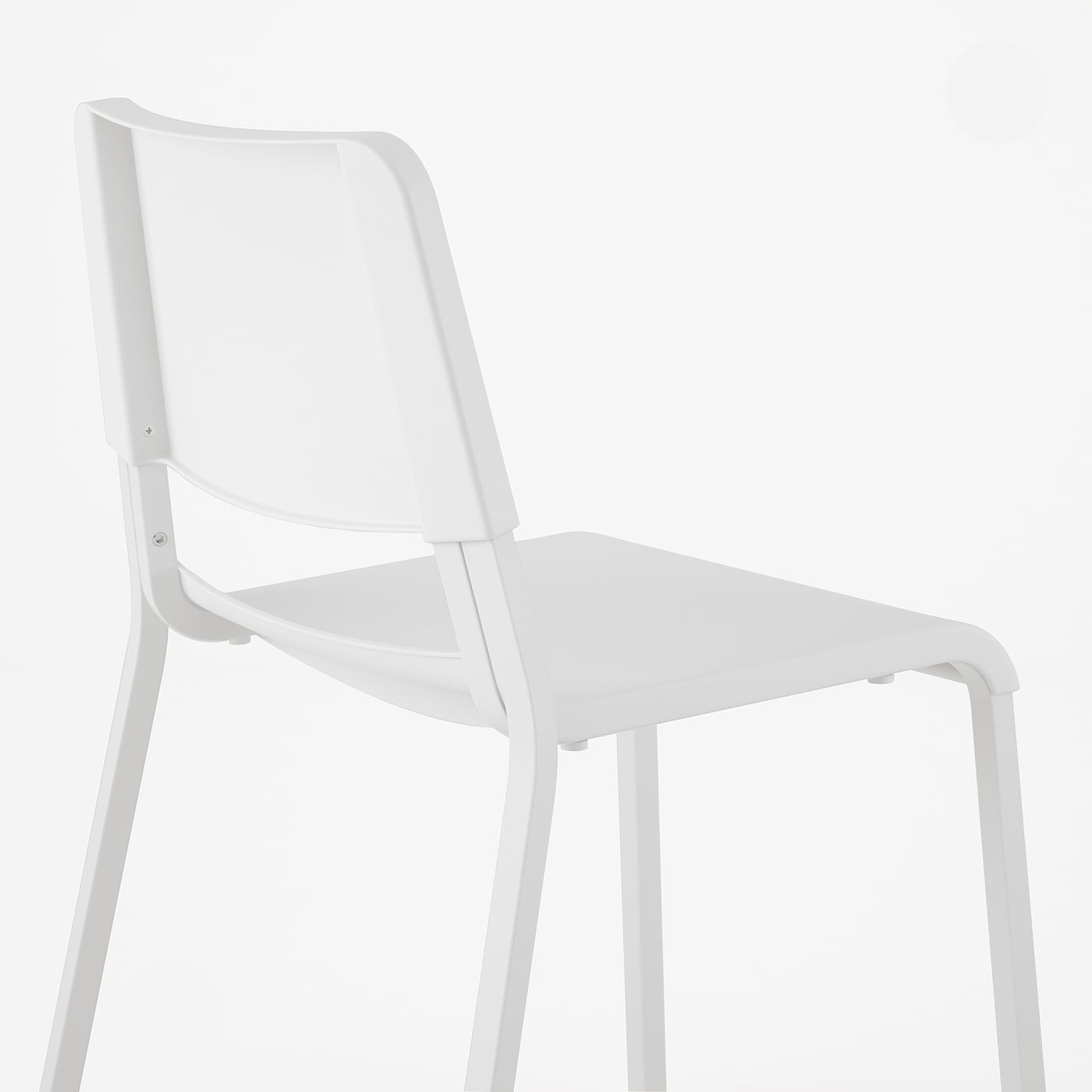 MELLTORP / TEODORES Table and 2 chairs, white/white, 75x75 cm