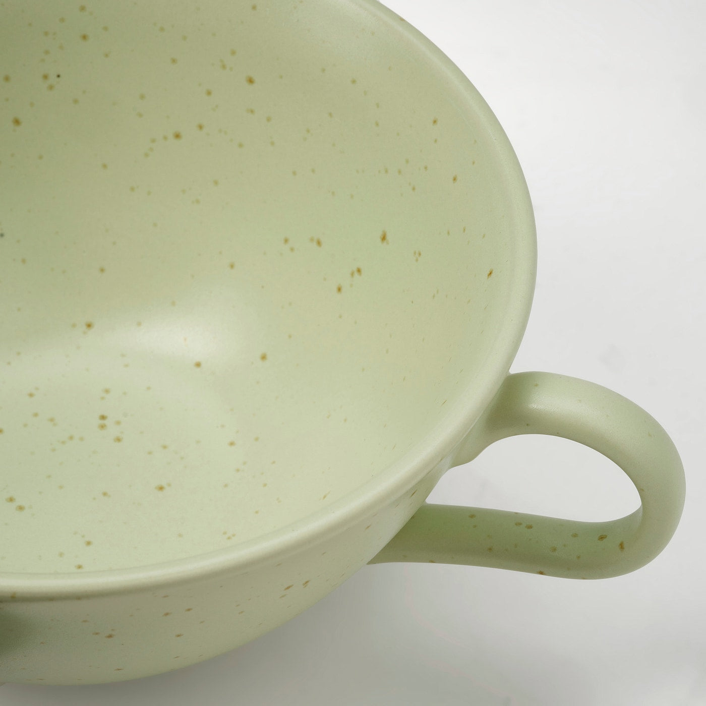 MOSSMAL Mug, dot pattern/light green, 45 cl