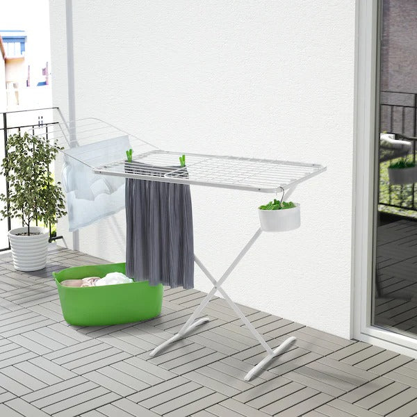 MULIG Drying rack, in/outdoor, white