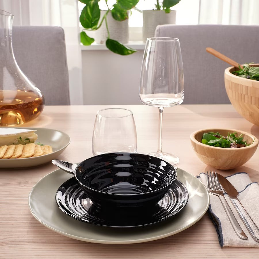 NÄTBARB Bowl, black, 14 cm