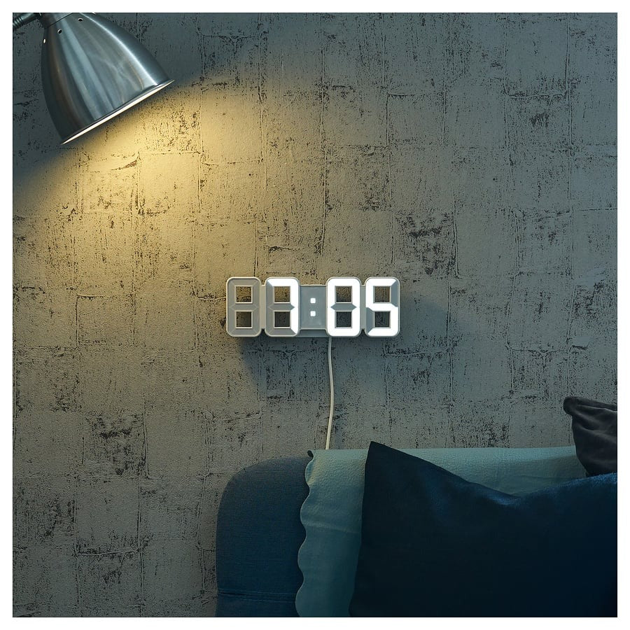 NOLLÅTTA Alarm clock, white