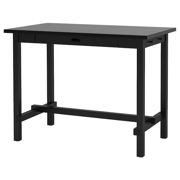 NORDVIKEN Bar table, black, 140x80x105 cm