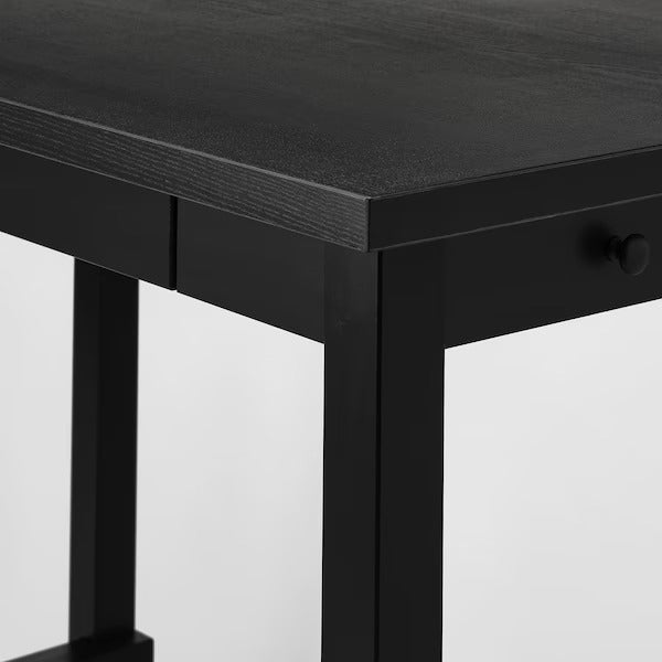 NORDVIKEN Bar table, black, 140x80x105 cm