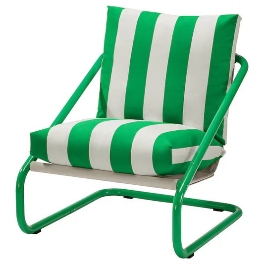 New ÖNNESTAD Armchair, Radbyn white/green