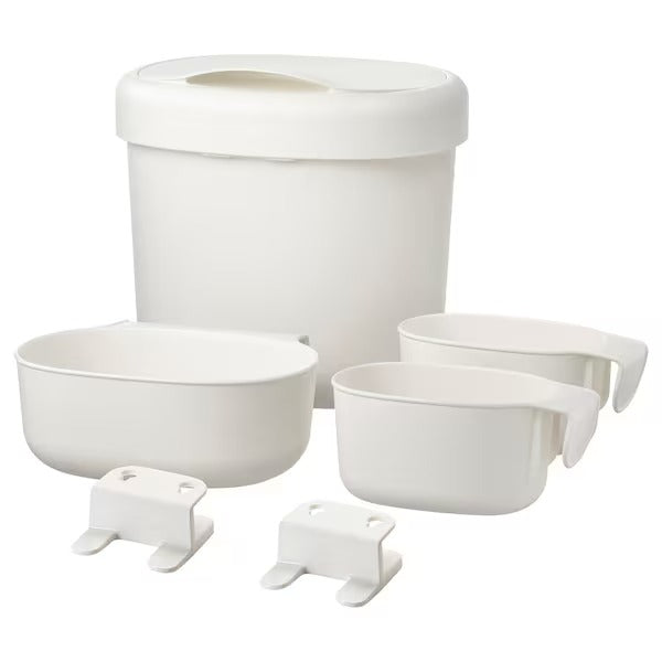 ÖNSKLIG Stor baskets changing tbl set of 4, white