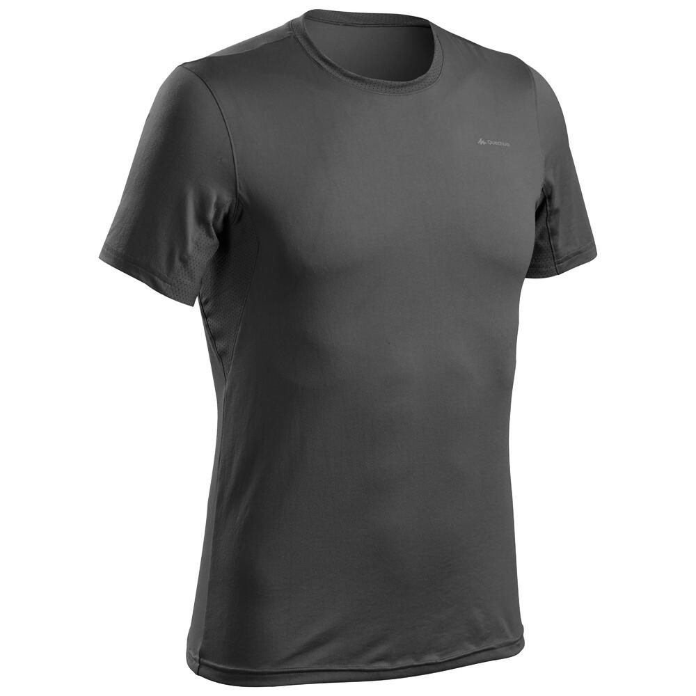Men's Synthetic Short-Sleeved Hiking T-Shirt MH100