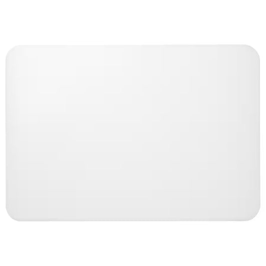 PLÖJA Desk pad, white/transparent, 65x45 cm