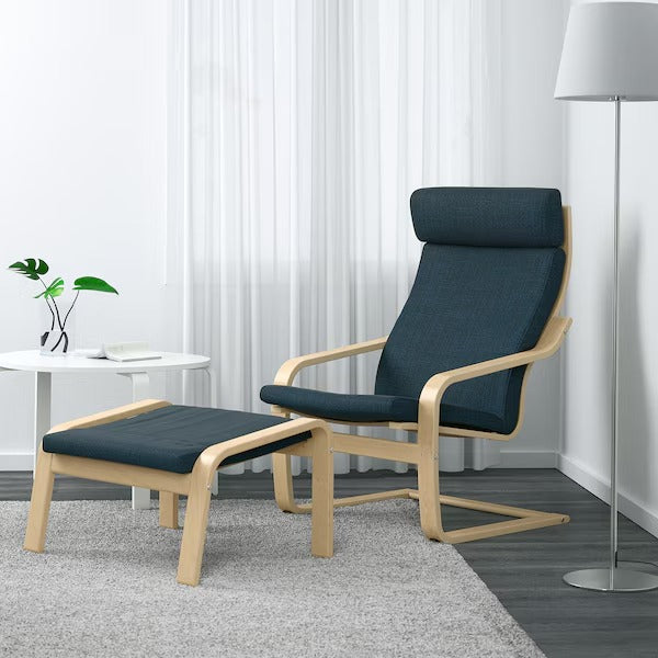 POÄNG Armchair, birch veneer/Hillared anthracite