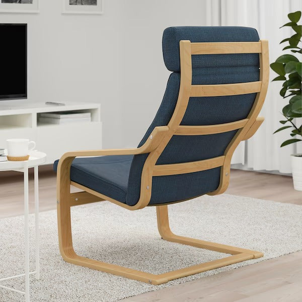 POÄNG Armchair, birch veneer/Hillared anthracite