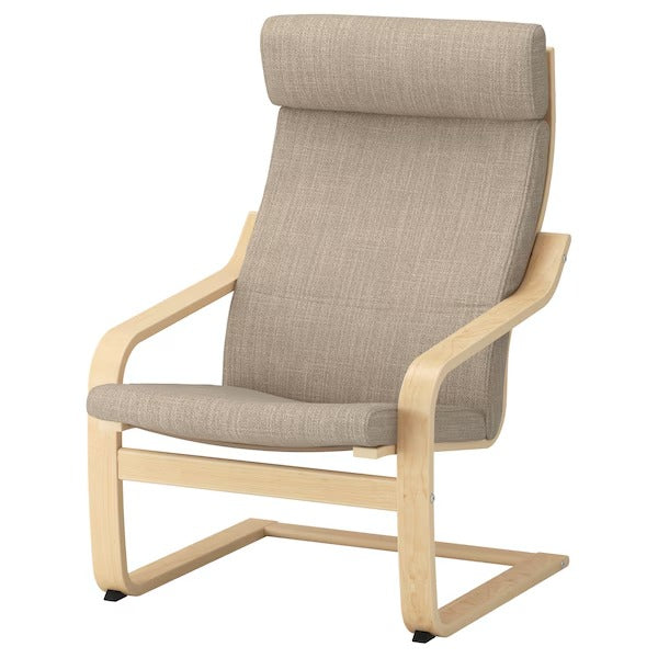 POÄNG Armchair, birch veneer/Hillared anthracite