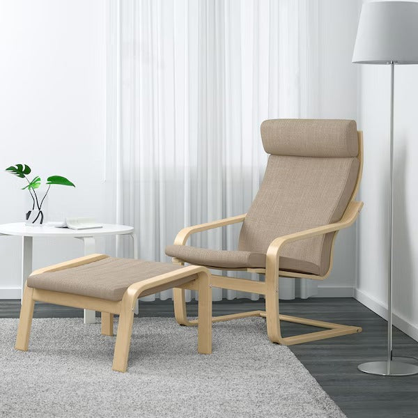 POÄNG Armchair, birch veneer/Hillared anthracite