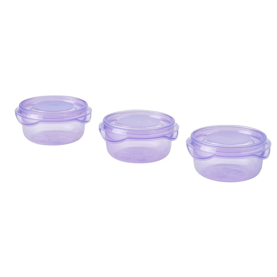 PRUTA Food container with lid, lilac, 70 ml