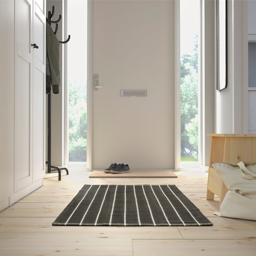 Ridstig Rug RIDSTIG Rug, flatwoven, grey/off-white, 80x180 cm – Simple Lifestyle ...