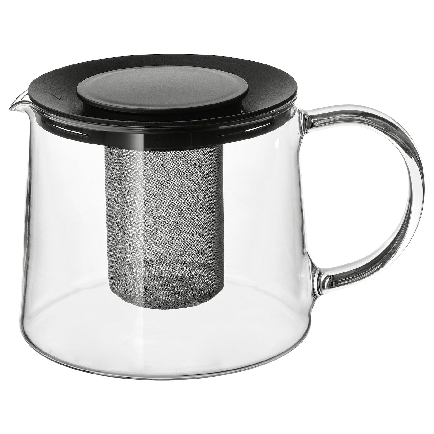 RIKLIG Teapot, glass, 0.6 l