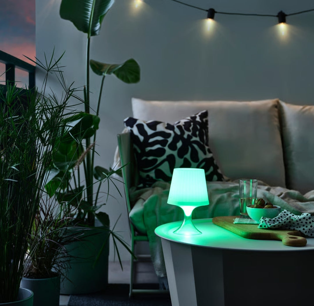 LAMPAN LED portable lamp, battery-operated adjustable colour/outdoor white, 24 cm