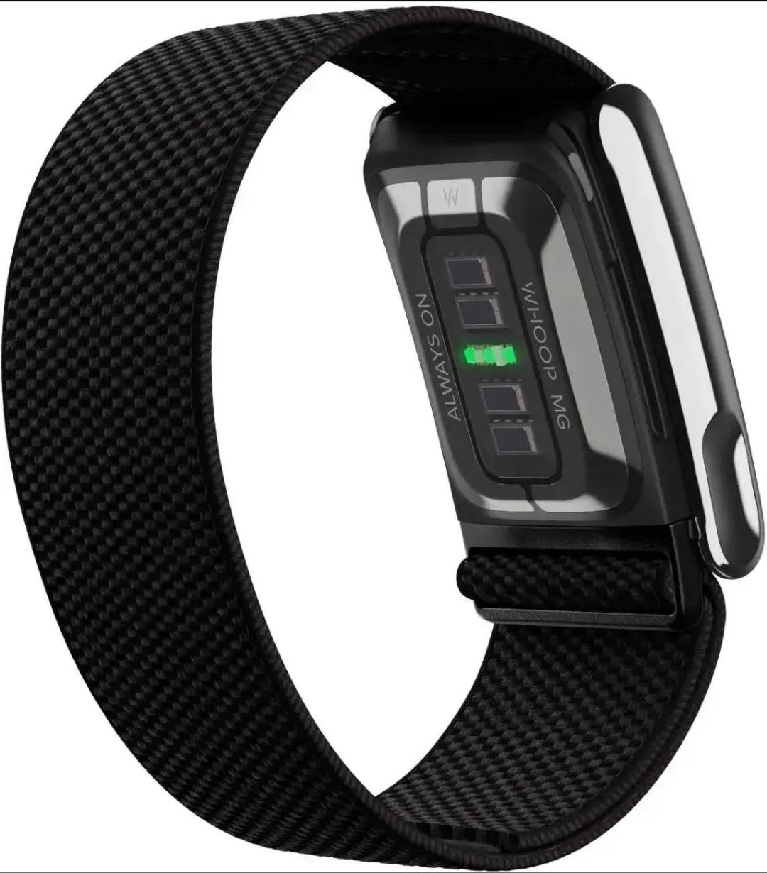 Whoop MG Life  SuperKnit Luxe Band ( Obsidian with Titanium )