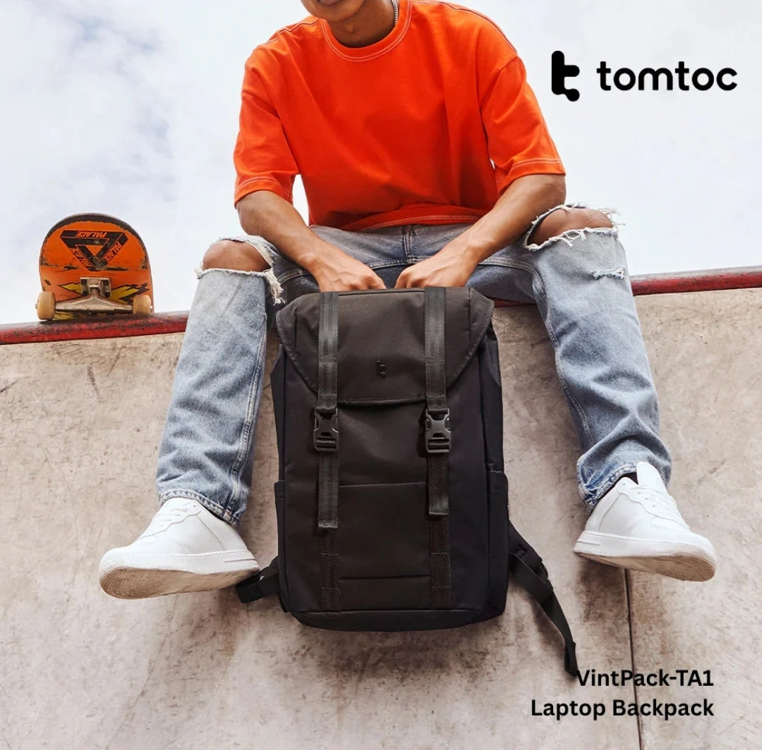Tomtoc - VintPack-TA1 Laptop Back ( 15.6 Inch / 22L ) - Dark