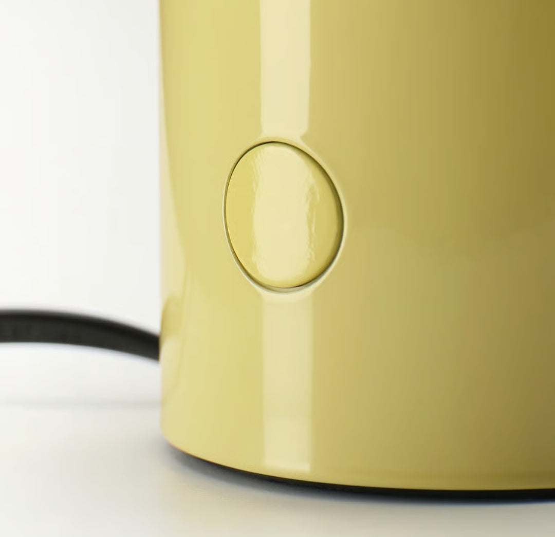 SPETSBOJ Table lamp, dimmable/yellow, 22 cm