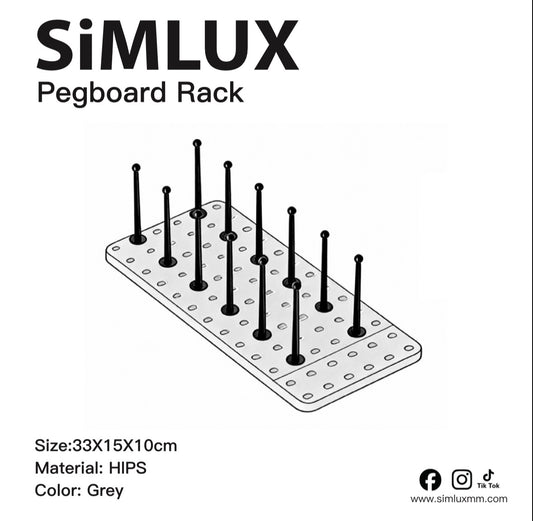 SiMLUX Pegboard Rack