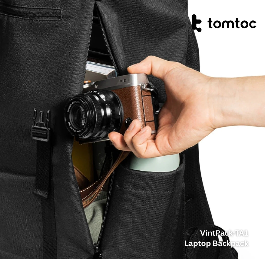 Tomtoc - VintPack-TA1 Laptop Back ( 15.6 Inch / 22L ) - Dark