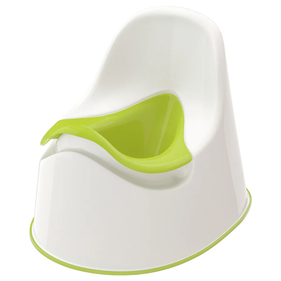 LOCKIG
Children's potty, white/green