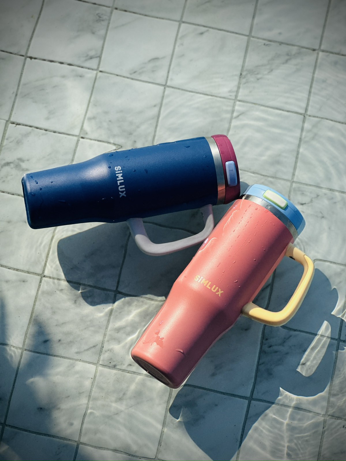 SiMLUX Tumbler Cup with Flip Straw