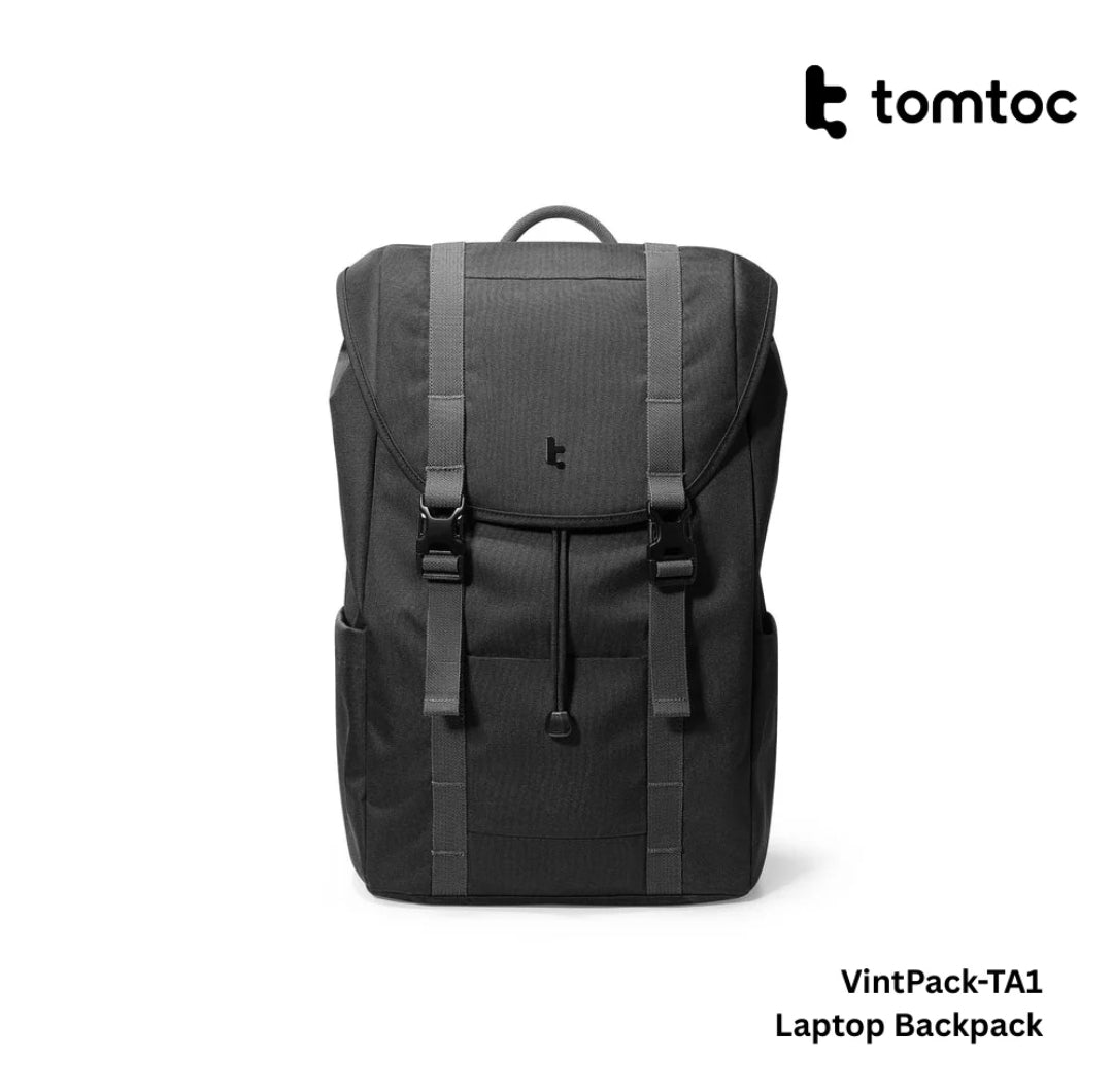 Tomtoc - VintPack-TA1 Laptop Back ( 15.6 Inch / 22L ) - Dark