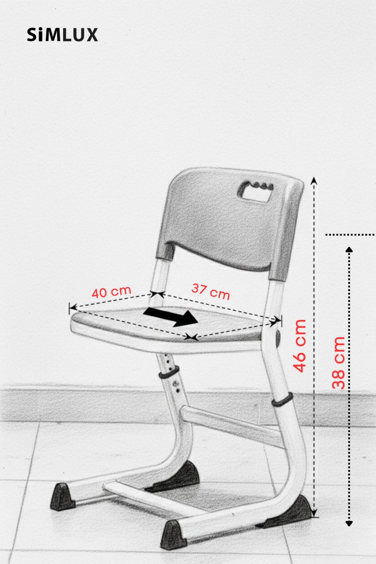 SiMLUX Kid Study Table Set