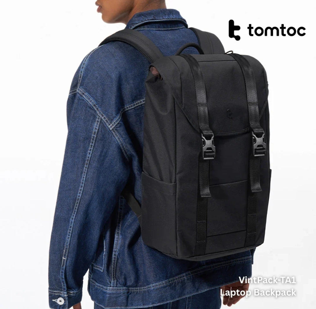 Tomtoc - VintPack-TA1 Laptop Back ( 15.6 Inch / 22L ) - Dark