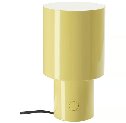 SPETSBOJ Table lamp, dimmable/yellow, 22 cm