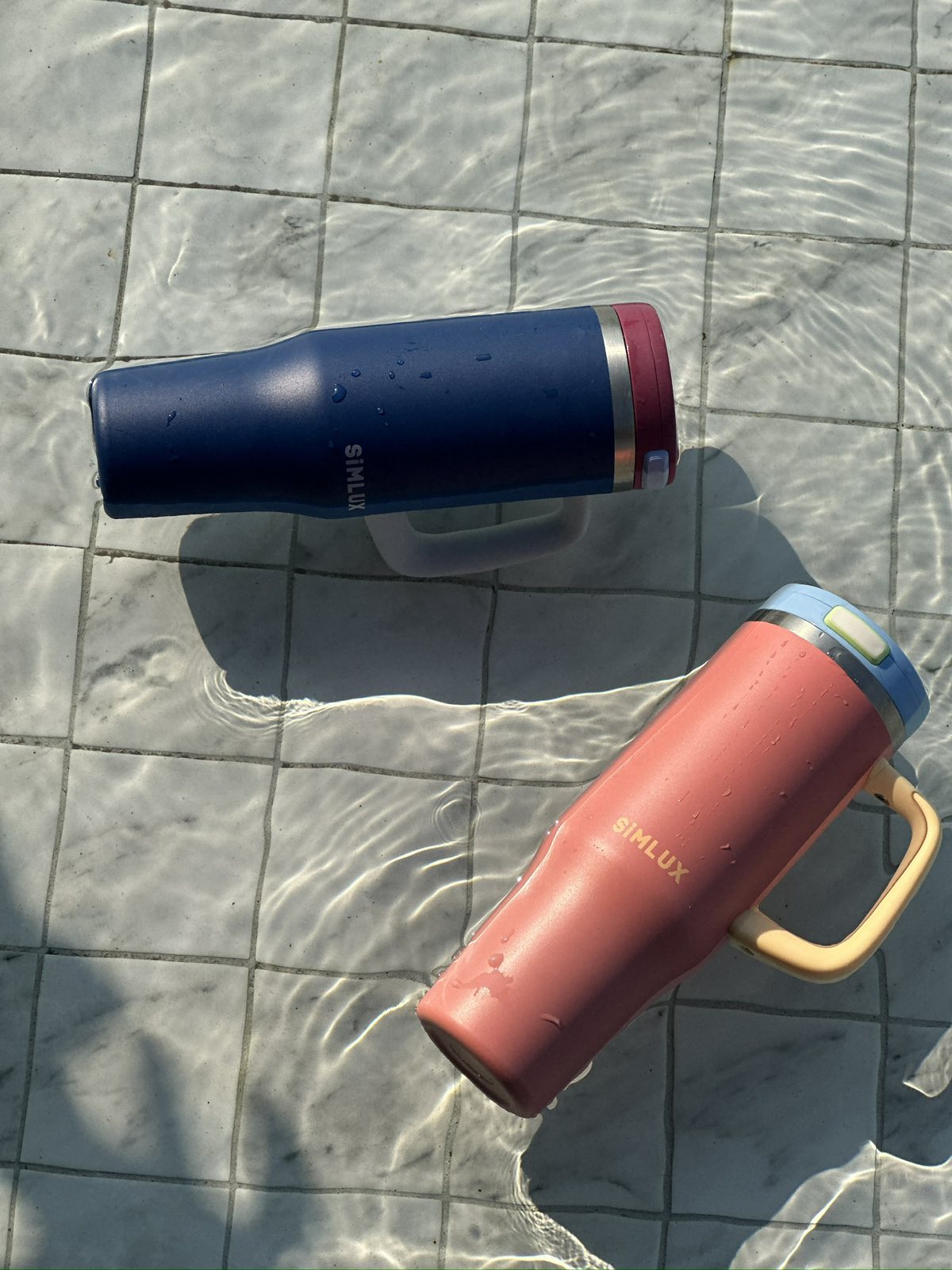 SiMLUX Tumbler Cup with Flip Straw