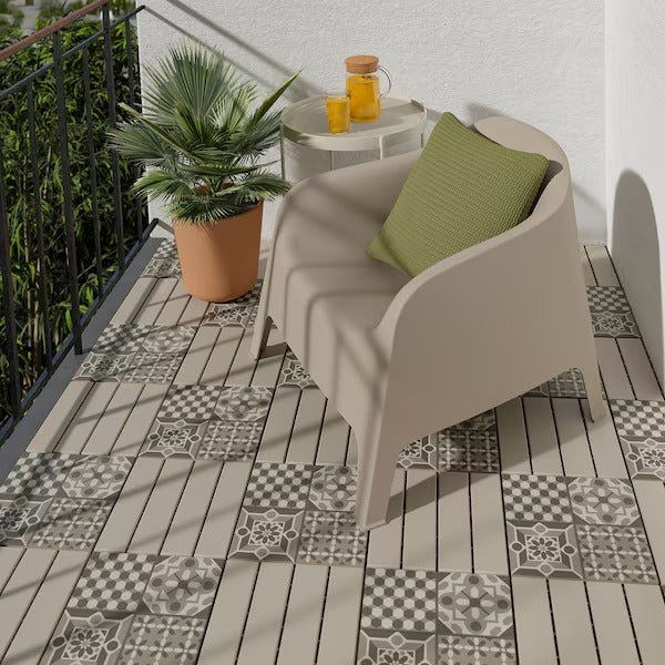 RUNNEN Floor decking, outdoor, acacia, 0.81 m²