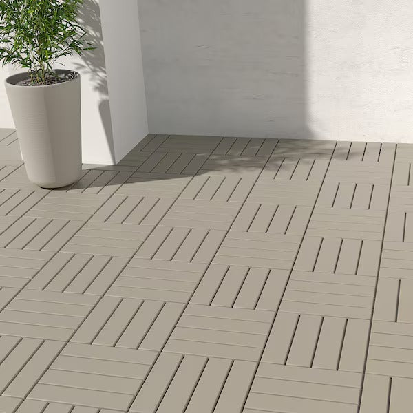 RUNNEN Floor decking, outdoor, acacia, 0.81 m²