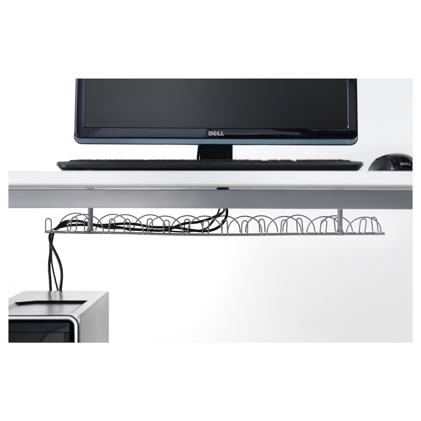 SIGNUM Cable trunking horizontal, silver-colour, 70 cm