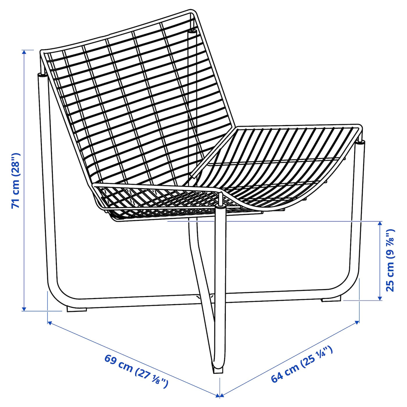 SKÅLBODA Armchair, black