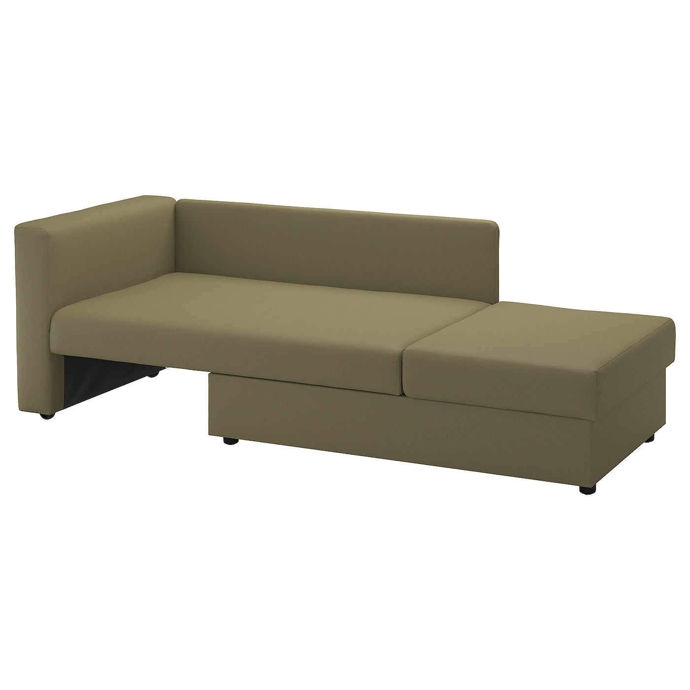 SKÖNABÄCK 2-seat sofa-bed, Vissle yellow-green