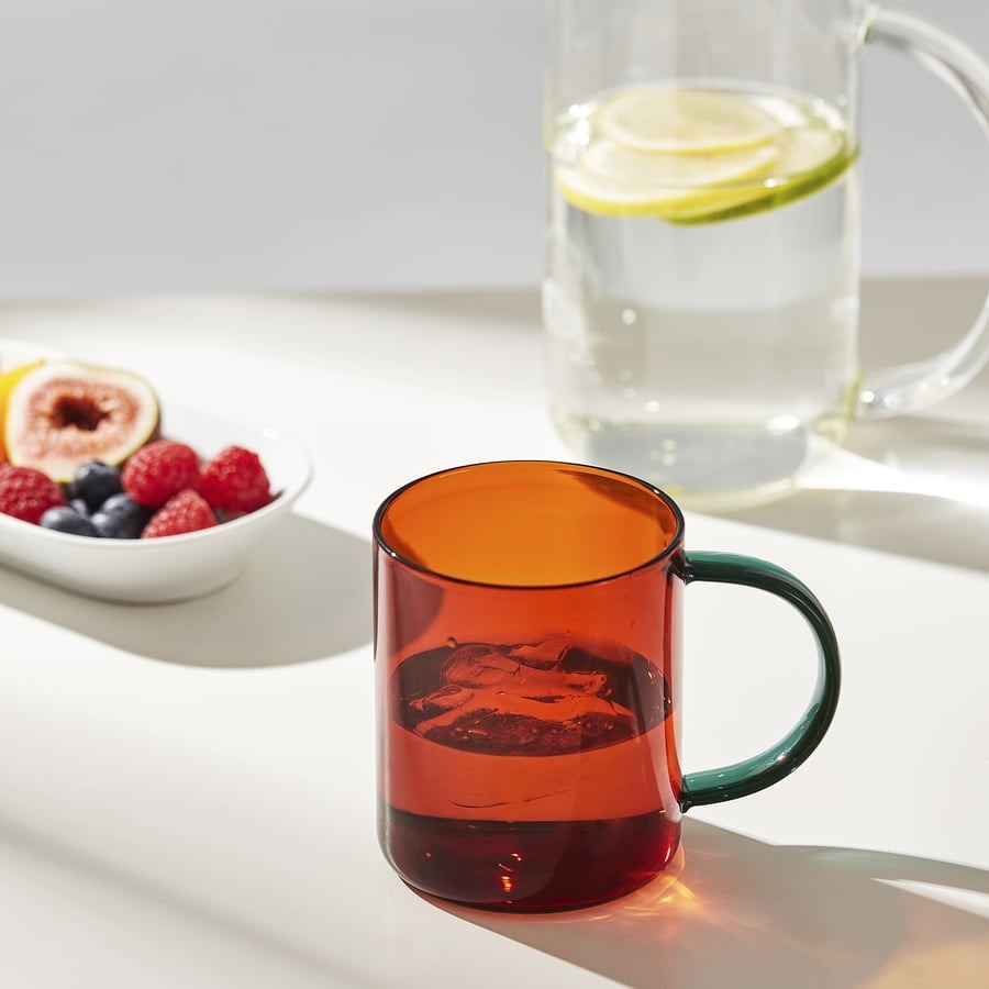 New SKUGGSTUBB Mug, mixed colours brown/green, 41 cl