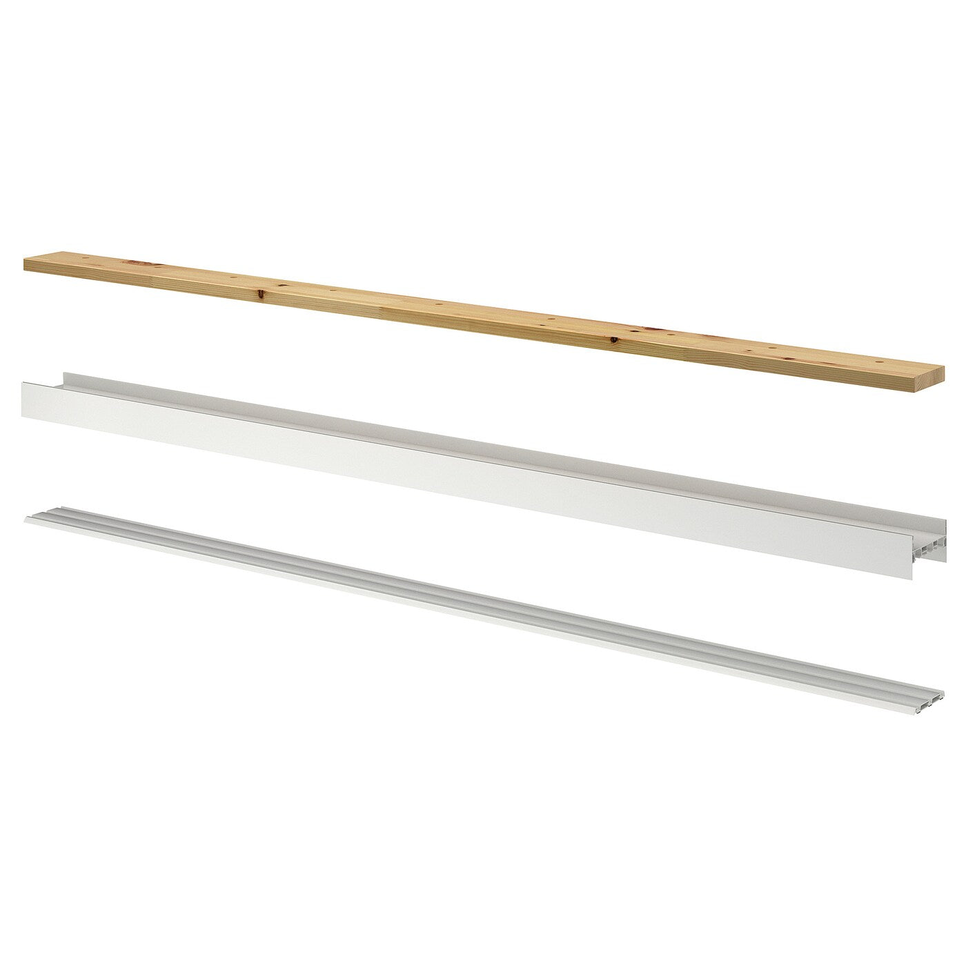 SKYTTA Rail for sliding door frame, 3 tracks white