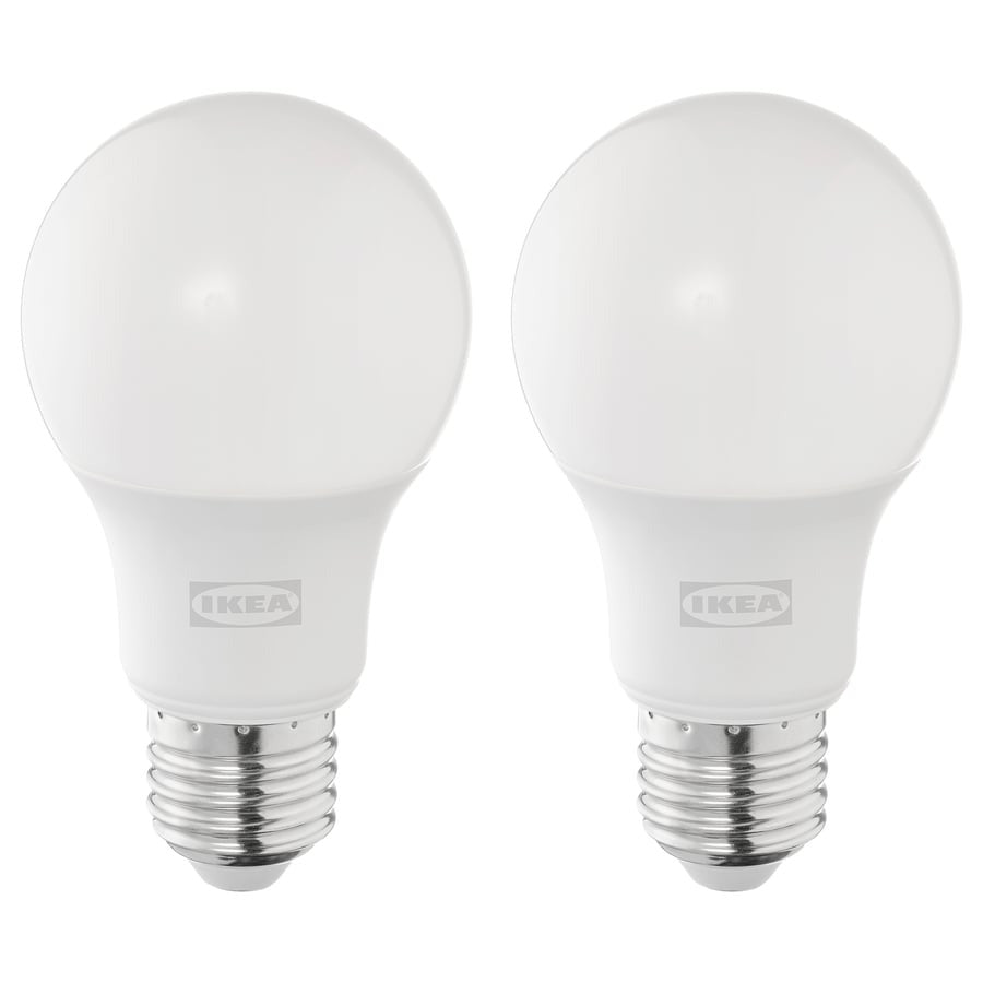 SOLHETTA LED bulb E27 806 lumen, dimmable/globe opal white