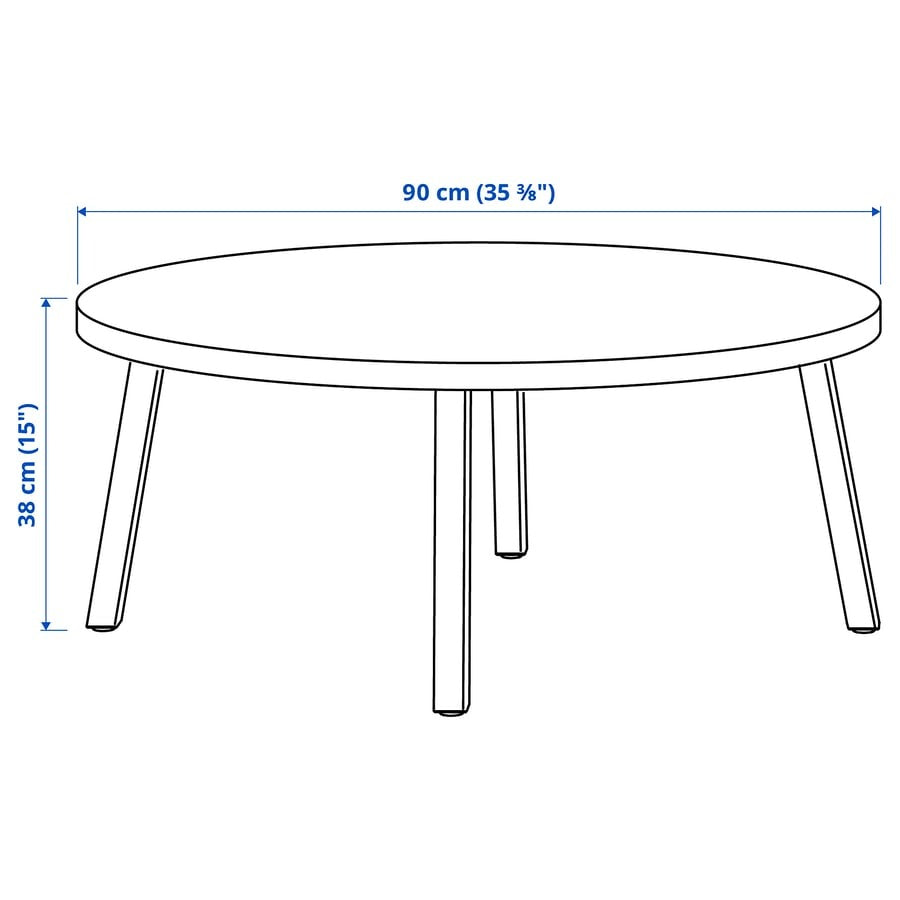 STOCKHOLM 2025 Coffee table, oak veneer dark brown