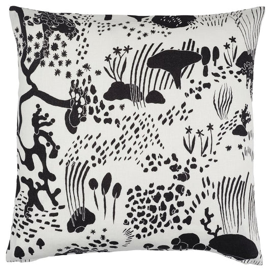 STOCKHOLM 2025 Cushion cover, white/black, 50x50 cm