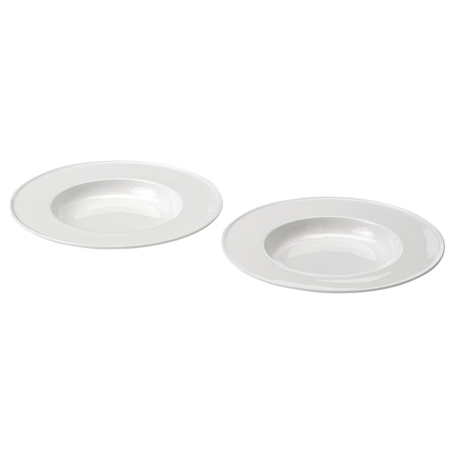 STOCKHOLM 2025 Deep plate, white, 25 cm