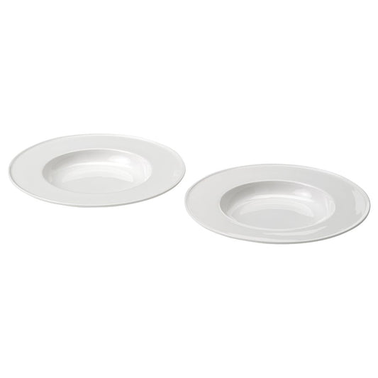 STOCKHOLM 2025 Deep plate, white, 25 cm