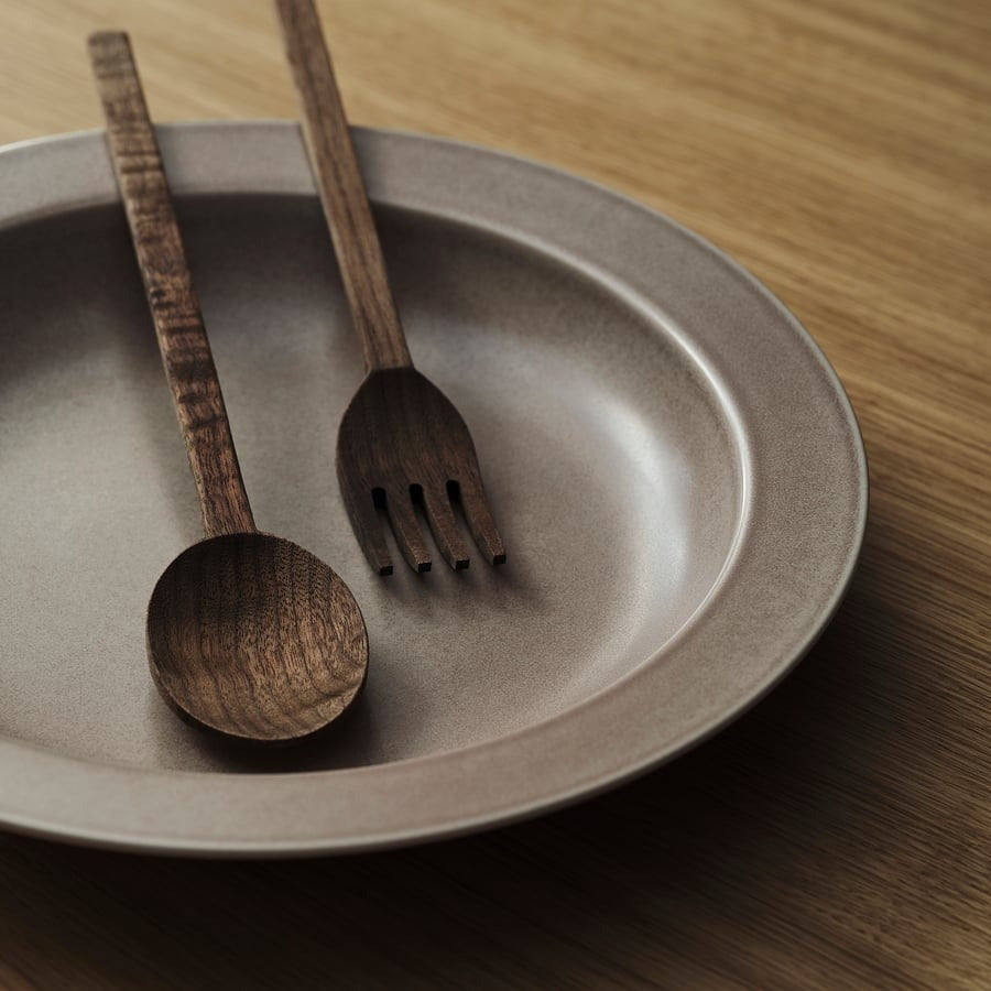 STOCKHOLM 2025 Serving bowl, beige, 34 cm