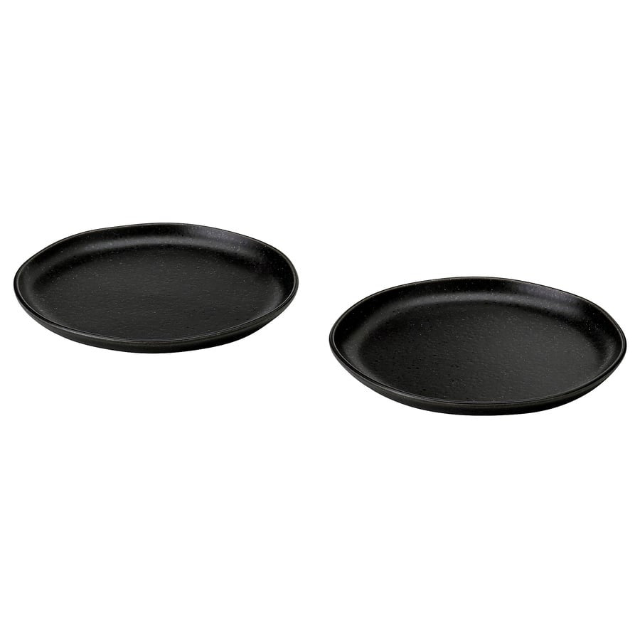 STOCKHOLM 2025 Side plate, black, 18 cm