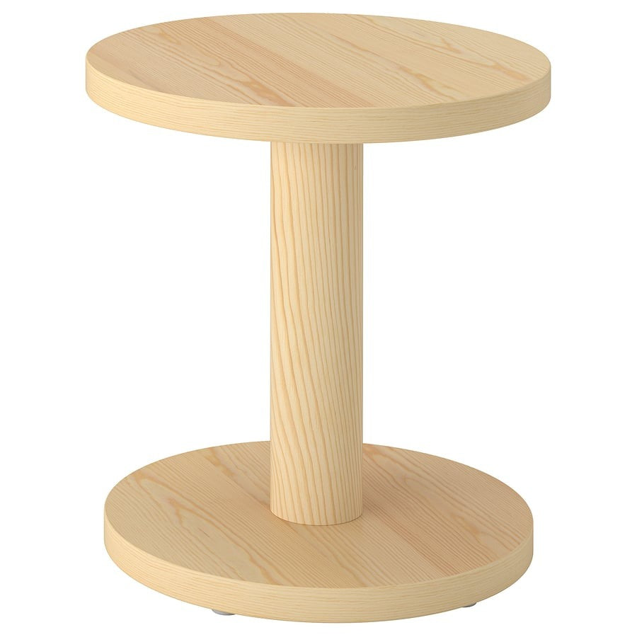 STOCKHOLM 2025 Side table, pine veneer black, 40 cm