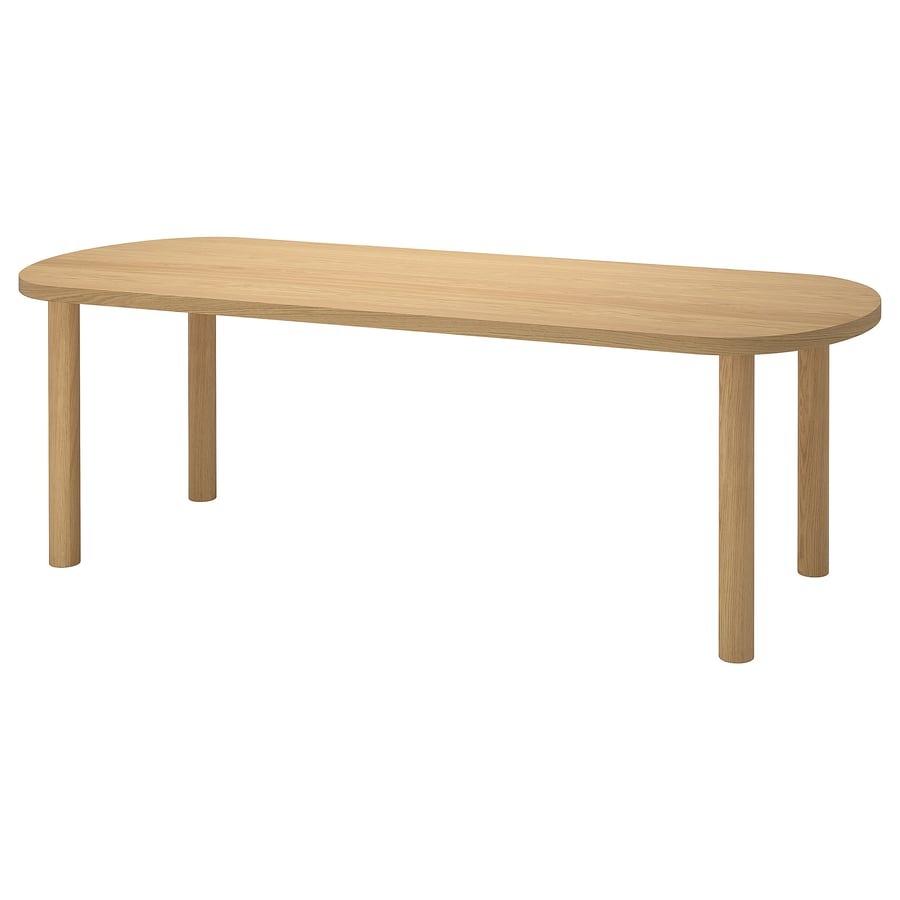 STOCKHOLM 2025 Table, oak veneer/oak veneer, 230x90 cm